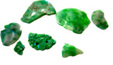 Imperial Green Gems Jadeite Vintage Lot Qing