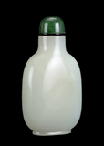 Snuff Bottle Pure White Jade