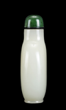 Snuff Bottle Pure White Jade