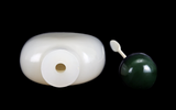 Snuff Bottle Pure White Jade