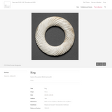 Jade Bi Spiral Swirl Design Eastern Zhou Period 4th/3rd Century B.C.