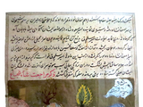 Persian Miniature Painting - Manuscript Page Calligraphy - Two Sided