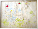 Roberto Matta Original Crayon, Pencil And Graphite Drawing
