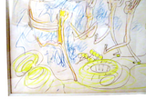 Roberto Matta Original Crayon, Pencil And Graphite Drawing