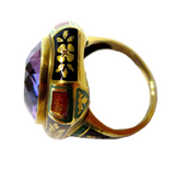 Art Nouveau Gold Enamel And Amethyst Ring Marcus & Co