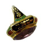 Art Nouveau Gold Enamel And Amethyst Ring Marcus & Co