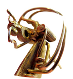 Dragonfly Art Nouveau 14K Brooch Spring Loaded Signed Hedges