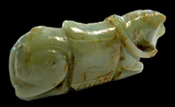 Jade Horse Celadon And Brown Ming Dynasty