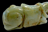 Jade Horse Celadon And Brown Ming Dynasty
