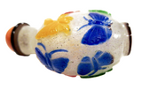 Peking Glass Overlay Snuff Bottle Butterflies 19th Century - Qing
