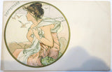 Mucha Original Postcards - Months - Circa 1900
