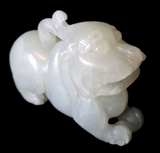 Jade White Dog Lion Fictitious Mythical 19th Century