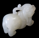 Jade White Dog Lion Fictitious Mythical 19th Century