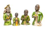 Chinese Glazed Ceramic Figures Of Europeans 17th/18th Century