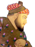 Indian Miniature Painting Emperor - Sikh Shah Nobleman 18/19th Century