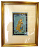 Indian Miniature Painting Emperor - Sikh Shah Nobleman 18/19th Century