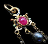 Cameo Gold And Enamel Mounted Pendant Renaissance