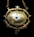 Cameo Gold And Enamel Mounted Pendant Renaissance