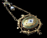 Cameo Gold And Enamel Mounted Pendant Renaissance