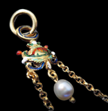 Cameo Gold And Enamel Mounted Pendant Renaissance