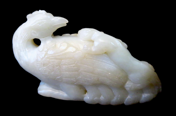 Swan And Kylin Jade Carving Chinese Qing