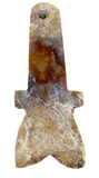 Jade Pendant Primitive Flatten Human Man Antique Chinese Shang Dynasty