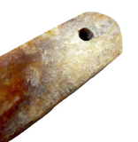 Jade Pendant Primitive Flatten Human Man Antique Chinese Shang Dynasty
