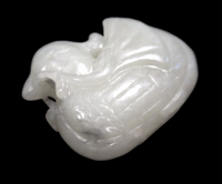 White Jade Swan Antique Chinese 18th/19th Century Qing