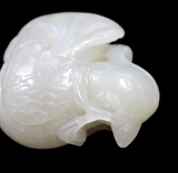 White Jade Swan Antique Chinese 18th/19th Century Qing