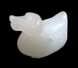 White Jade Mandarin Duck Chinese Pendant/Amulet Qing