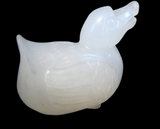 White Jade Mandarin Duck Chinese Pendant/Amulet Qing