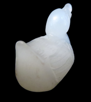 White Jade Mandarin Duck Chinese Pendant/Amulet Qing