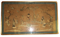 3 Piece Chinese Silk Embroidery Panels - Qing Dynasty