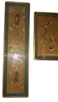 3 Piece Chinese Silk Embroidery Panels - Qing Dynasty