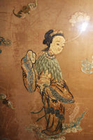 3 Piece Chinese Silk Embroidery Panels - Qing Dynasty