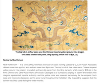 3 Piece Chinese Silk Kesi Brocade Embroidery Panels Imperial Yellow - Qing Dynasty