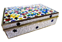 Cloisonné Japanese Box Silver Meiji