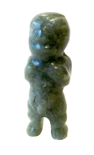 Olmec Jadeite Pendant Of A Standing Man