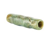 Jade Elongated Cylinder Handle - Tube Neolithic