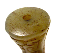 Jade Cylinder Bead Scroll Design Shang Dynasty