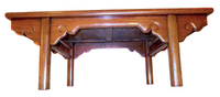 Pair Hardwood K'ang Tables