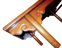 Pair Hardwood K'ang Tables
