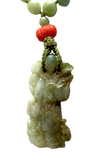 Jadeite Pendant And Necklace Apple Green Quan Yin