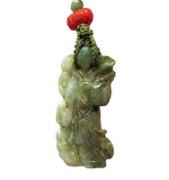 Jadeite Pendant And Necklace Apple Green Quan Yin