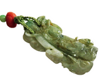 Jadeite Pendant And Necklace Apple Green Quan Yin