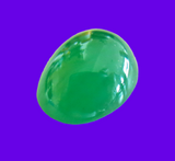 Jadeite Cabochon GIA Cert Vintage Natural Translucent