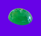 Jadeite Cabochon GIA Cert Vintage Natural Translucent