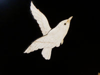 Bone (Ox) & Mother Of Pearl Panel Lacquer Antique
