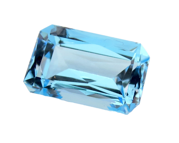 Aquamarine Gemstone Emerald Cut 6.005ct