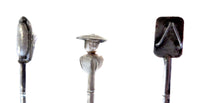 Japanese Spoon Set Figural 8 Sterling Silver (950)